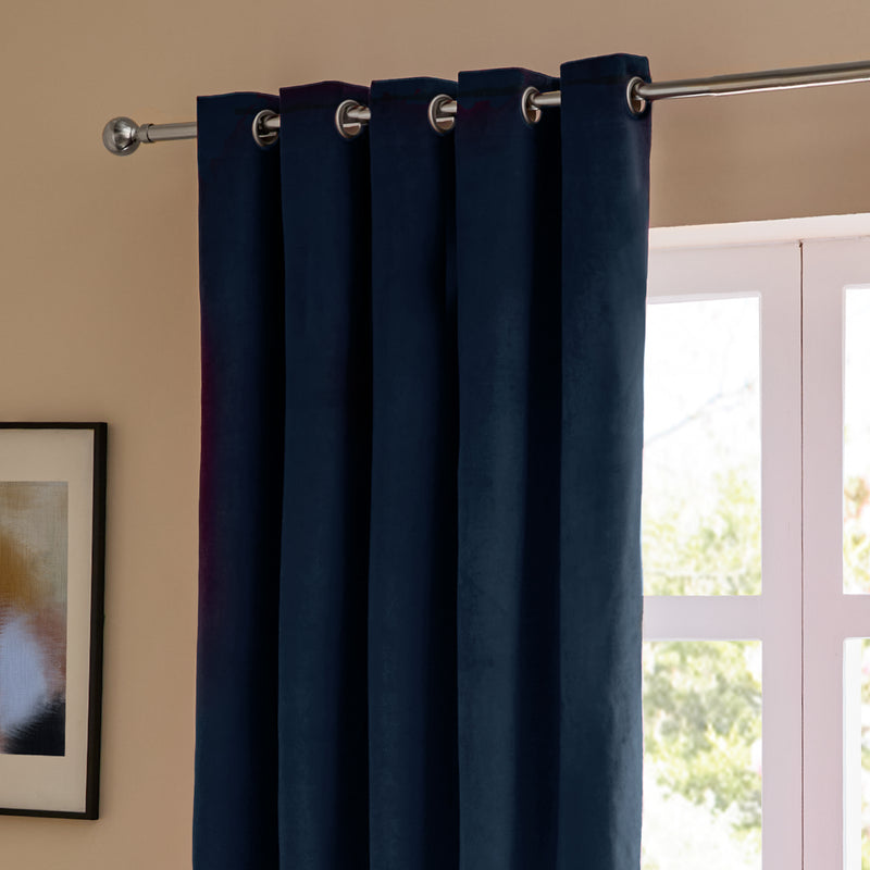  Curtains - The Ultimate Velvet Blackout Eyelet Curtains Royal Furn