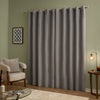  Curtains - The Ultimate Velvet Blackout Eyelet Curtains Silver Furn
