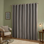  Curtains - The Ultimate Velvet Blackout Eyelet Curtains Silver Furn