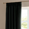  Curtains - The Ultimate Velvet Blackout Pencil Pleat Curtains Black Furn