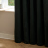  Curtains - The Ultimate Velvet Blackout Pencil Pleat Curtains Black Furn