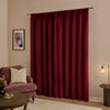  Curtains - The Ultimate Velvet Blackout Pencil Pleat Curtains Burgundy Furn