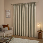  Curtains - The Ultimate Velvet Blackout Pencil Pleat Curtains Natural Furn