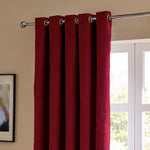  Curtains - The Ultimate Velvet  Eyelet Curtains Burgundy Furn