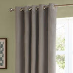  Curtains - The Ultimate Velvet  Eyelet Curtains Silver Furn