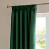 Plain Green Curtains - The Ultimate Velvet Room Darkening Pencil Pleat Curtains Emerald Furn