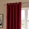 Plain Red Curtains - The Ultimate Velvet Room Darkening Eyelet Curtains Burgundy Furn