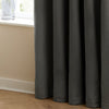 Plain Black Curtains - The Ultimate Velvet Room Darkening Eyelet Curtains Charcoal Furn