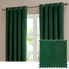 Plain Green Curtains - The Ultimate Velvet Room Darkening Eyelet Curtains Emerald Furn