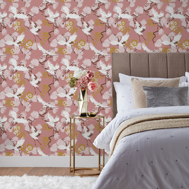 furn. Demoiselle Wallpaper in Blush