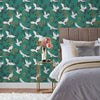 furn. Demoiselle Wallpaper Sample in Jade