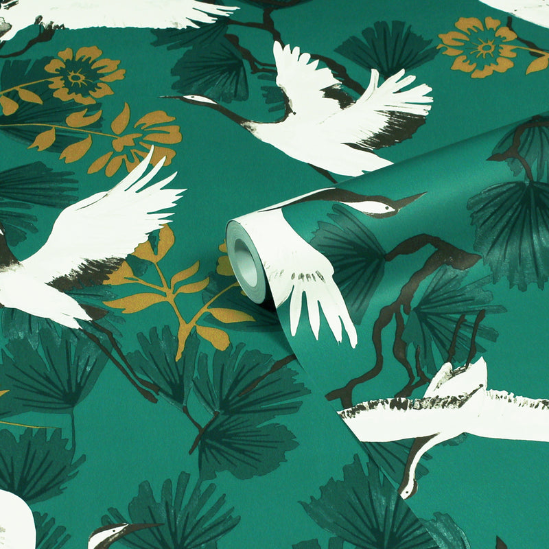 furn. Demoiselle Wallpaper in Jade