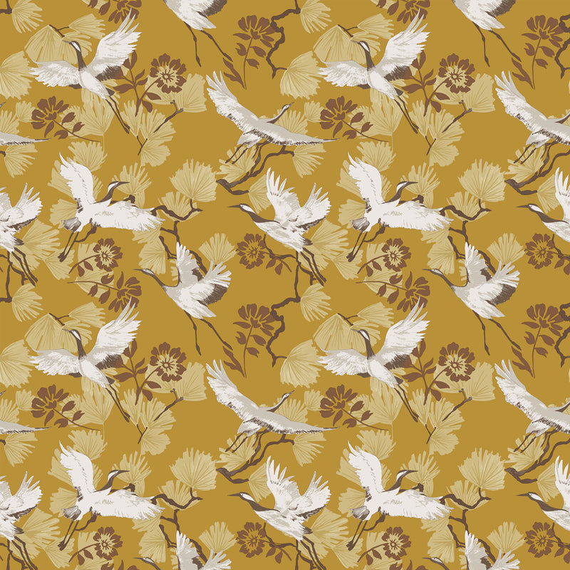 furn. Demoiselle Wallpaper Sample in Mustard