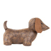 Paoletti Dexter Daschund Dog Door Stop in Brown