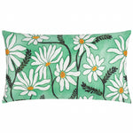 Floral Green Cushions - Daisy Fields Printed Outdoor Cushion Cover Mint Wylder Nature