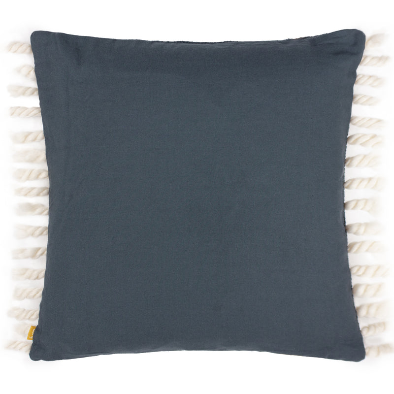 Striped Grey Cushions - Dhadit Stripe Feather Filled Cushion Grey/Natural Furn