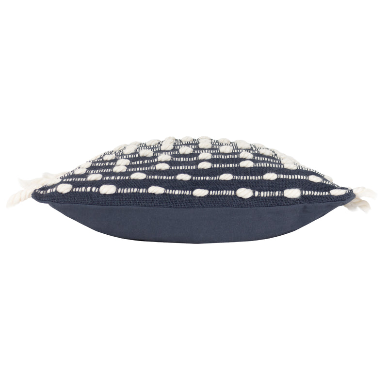 Striped Grey Cushions - Dhadit Stripe Feather Filled Cushion Grey/Natural Furn