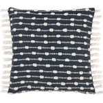 Striped Grey Cushions - Dhadit Stripe Feather Filled Cushion Grey/Natural Furn