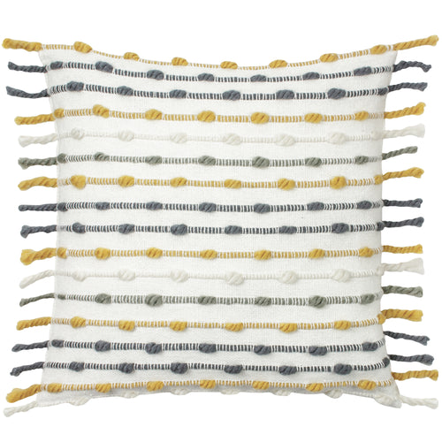 furn. Dhadit Stripe Cushion Cover in Ochre/Natural