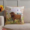 Floral Brown Cushions - Daisy Hill Agnes Printed Cushion Cover Multi/Tan Evans Lichfield