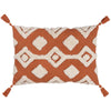 furn. Dharma Tufted Tasselled Cushion Cover in Brick