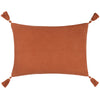 furn. Dharma Tufted Tasselled Cushion Cover in Brick