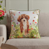 Animal Green Cushions - Daisy Hill Charlie Printed Cushion Cover Multi/Green Evans Lichfield