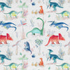 Voyage Maison Dinos Printed Cotton Fabric in Primary