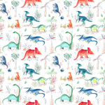 Voyage Maison Dinos Printed Cotton Fabric in Primary