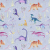 Voyage Maison Dinos Printed Cotton Fabric in Violet