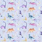 Voyage Maison Dinos Printed Cotton Fabric in Violet