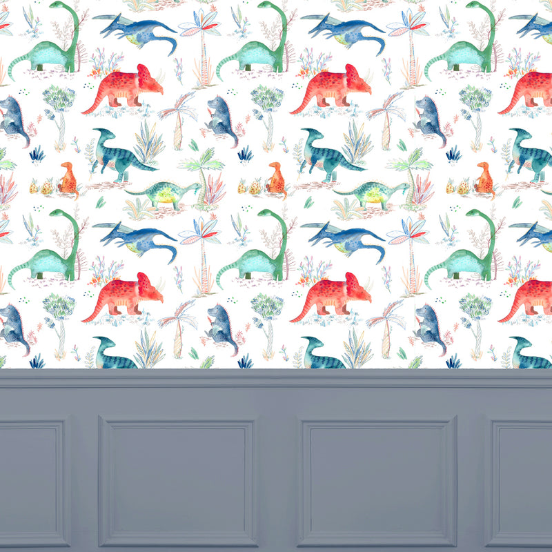 Voyage Maison Dinos 1.4m Wide Width Wallpaper in Primary