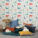 Voyage Maison Dinos 1.4m Wide Width Wallpaper in Primary