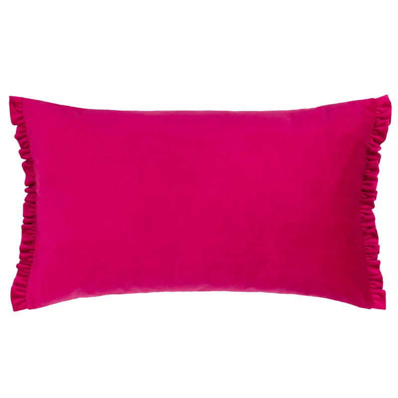 Striped Orange Cushions - Dolcevita  Striped Velvet Cushion Cover Orange/Pink furn.