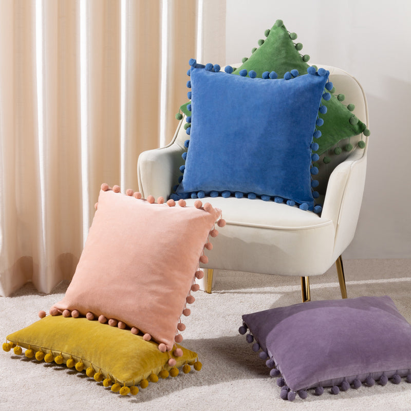 furn. Dora Square Cushion Cover in Sky Blue