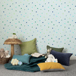 Voyage Maison Dotty 1.4m Wide Width Wallpaper in Lagoon