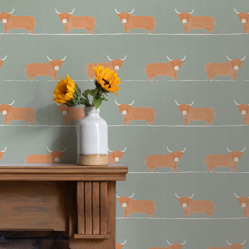 Voyage Maison Dougal 1.4m Wide Width Wallpaper in Pine