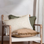 Yard Doze Cushion Cover in Biscuit