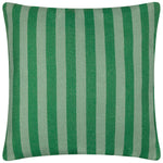 Striped Green Cushions - Deck Stripe  Woven Outdoor Cushion Cover Green furn.