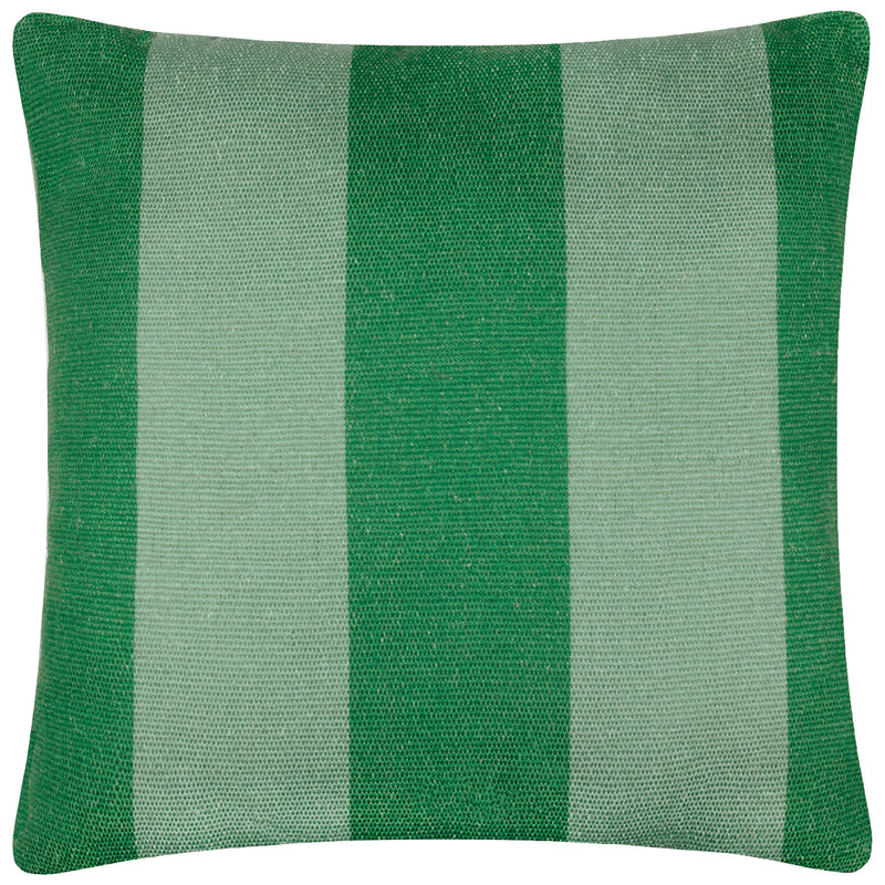 Striped Green Cushions - Deck Stripe  Woven Outdoor Cushion Cover Green furn.