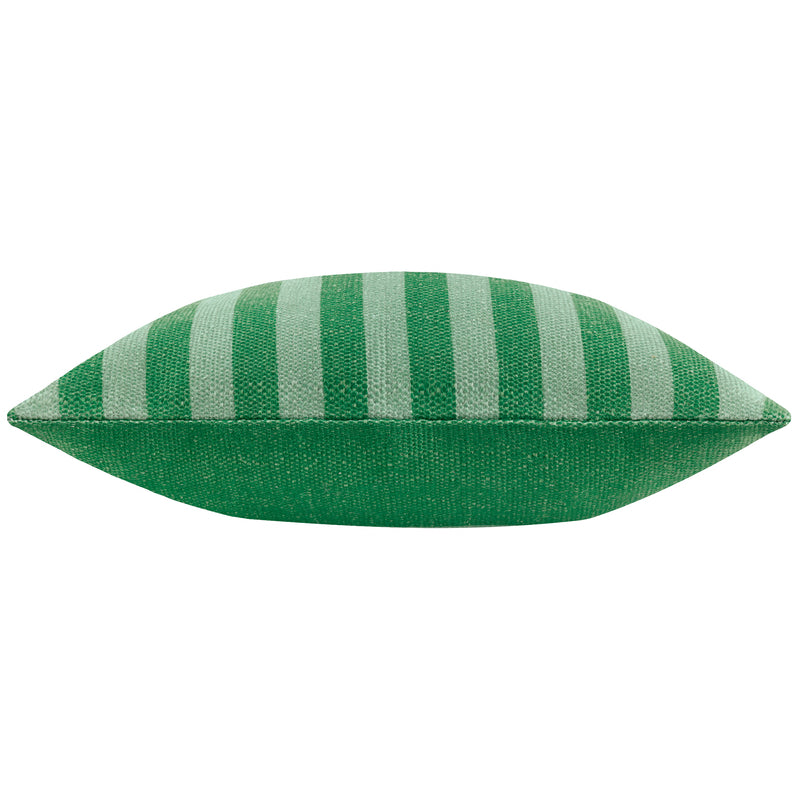 Striped Green Cushions - Deck Stripe  Woven Outdoor Cushion Cover Green furn.