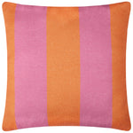 Striped Orange Cushions - Deck Stripe  Woven Outdoor Cushion Cover Orange/Pink furn.