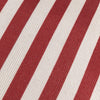 Striped White Cushions - Deck Stripe  Woven Outdoor Cushion Cover White/Red furn.