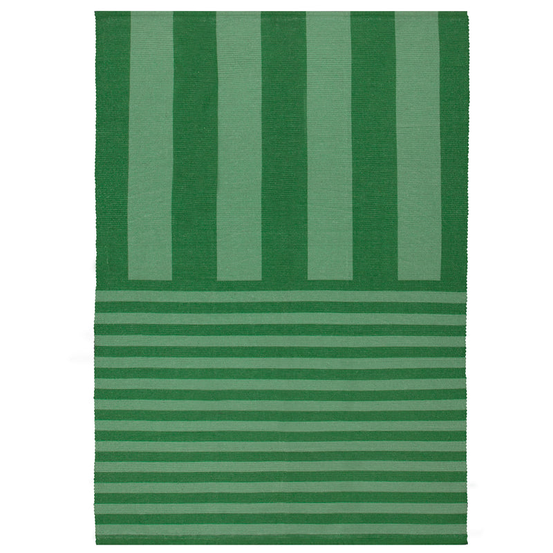 Striped Green Rugs - Deck Stripe Printed Indoor/Outdoor Outdoor Rug Green furn.