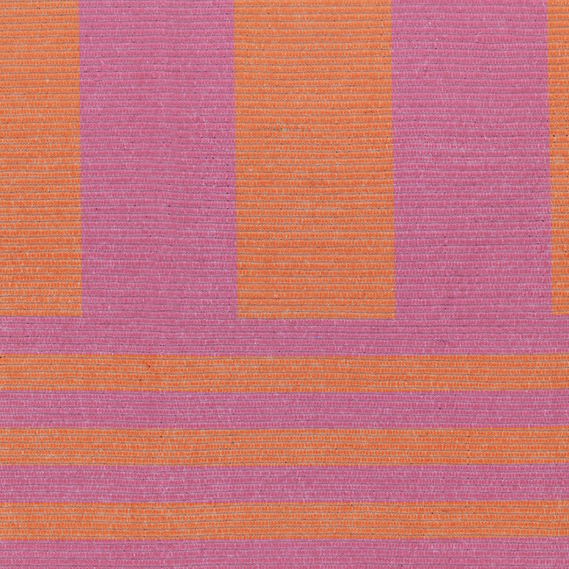 Striped Orange Rugs - Deck Stripe Printed Indoor/Outdoor Outdoor Rug Orange/Pink furn.