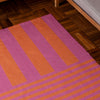 Striped Orange Rugs - Deck Stripe Printed Indoor/Outdoor Outdoor Rug Orange/Pink furn.