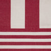 Striped White Rugs - Deck Stripe Printed Indoor/Outdoor Outdoor Rug White/Red furn.