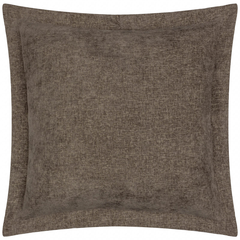 Plain Brown Cushions - Dune Chenille Cushion Cover Mole Yard