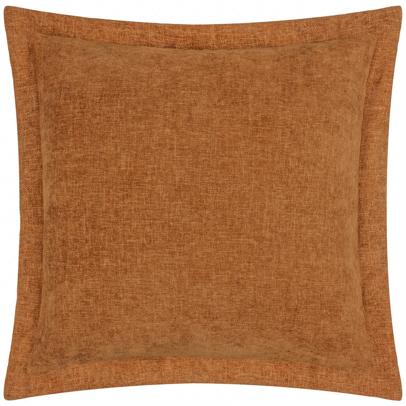 Plain Orange Cushions - Dune Chenille Cushion Cover Pecan Yard