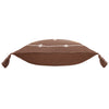 Geometric Brown Cushions - Durdle Embroidered Cushion Cover Cocoa Yard